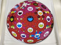 Flowerball (3D) - Red, Pink, Blue Limited Edition (print) by  Takashi Murakami