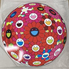 Flowerball (3D) - Red, Pink, Blue Limited Edition (print) by  Takashi Murakami