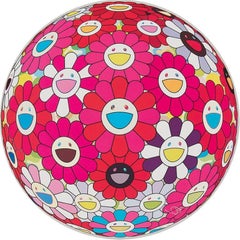 Flowerball (3D) - Turn Red! Limited Edition (print) Murakami signed and numbered