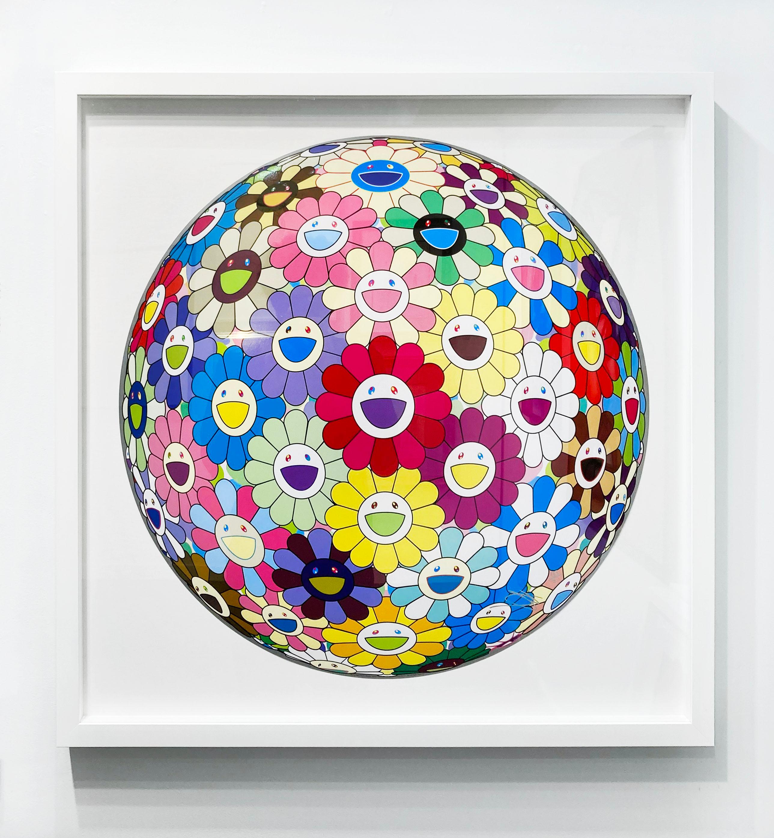 boule de fleurs colorée, miracle, scintillante - Contemporain Print par Takashi Murakami