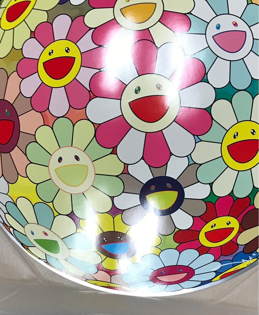 Flowerball Margareth (3D). Limited edition (print) by Murakami signed, numbered - Pop Art Print by Takashi Murakami