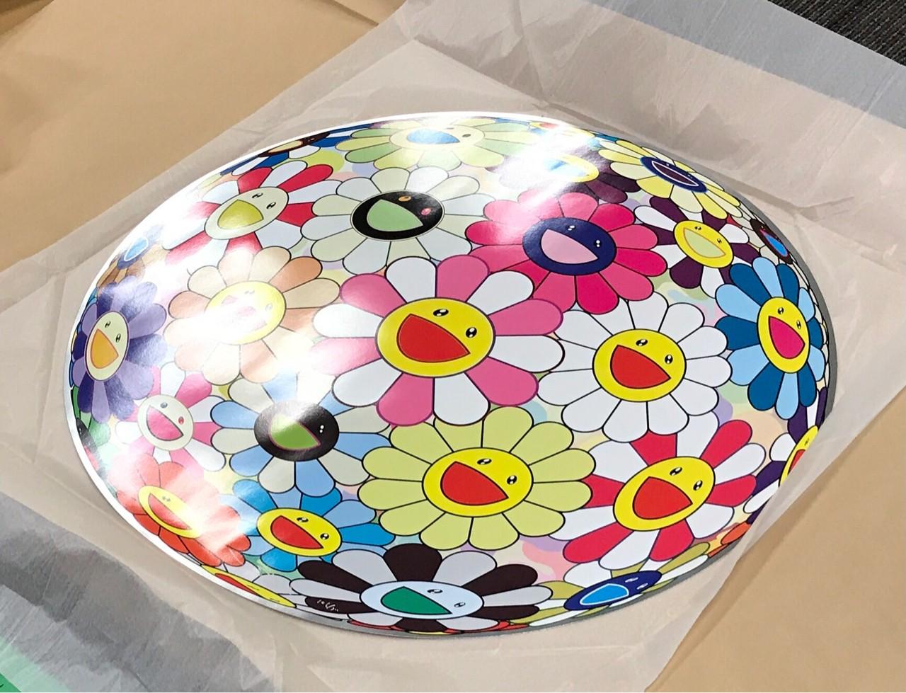 Flowerball Pink. Limited Edition (print) by Murakami signed, numbered For Sale 3