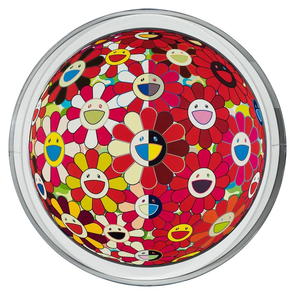 Blumenball Rot 3D Die magische Flöte