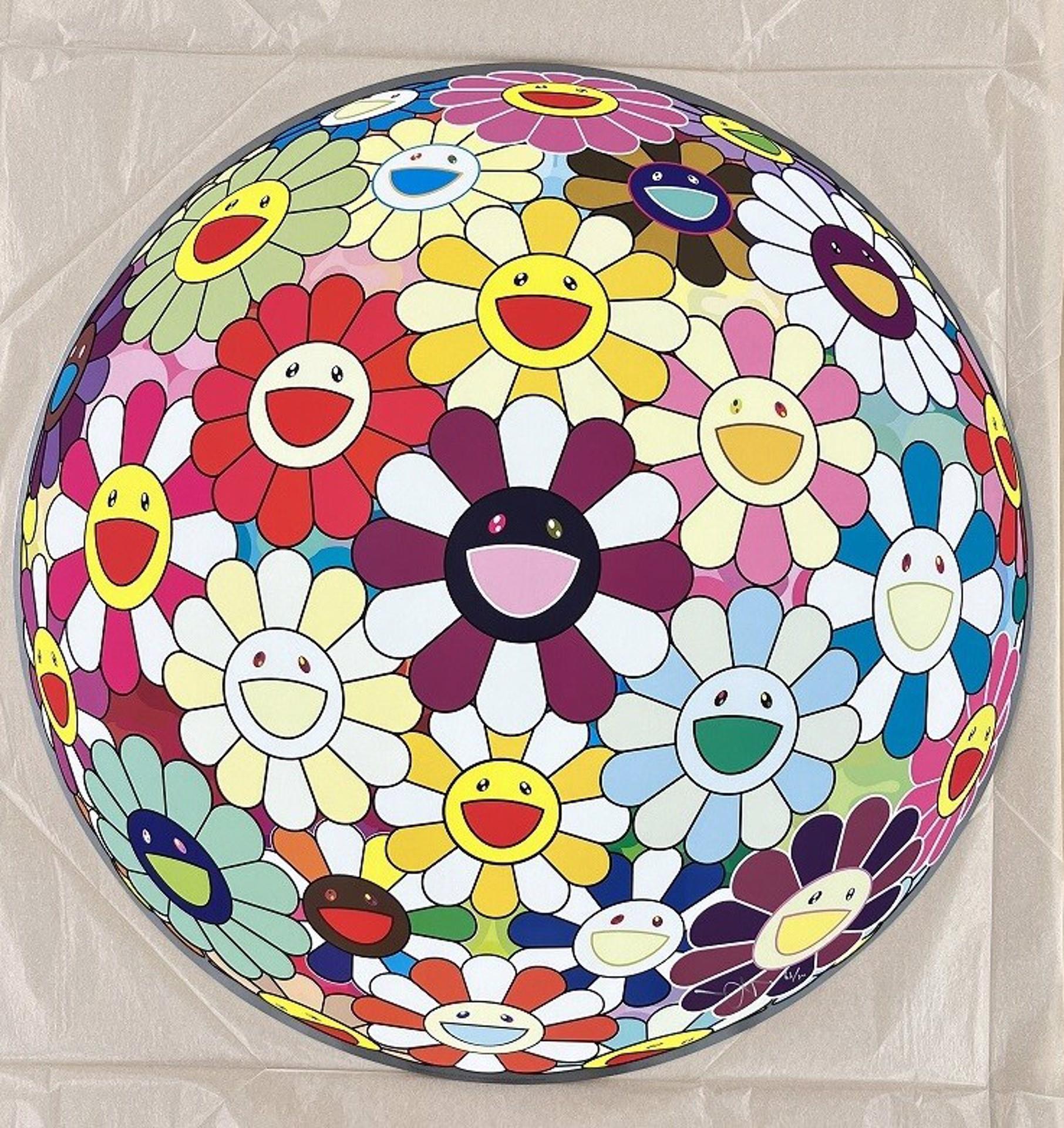 Flowerball Sexual Violett No.1 (3D) 2013 limitierter Druck von Takashi Murakami, signiert im Angebot 1