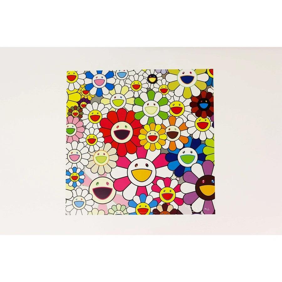 Flowers Blooming in this World and the Land of Nirvana (1) - Print by Takashi Murakami