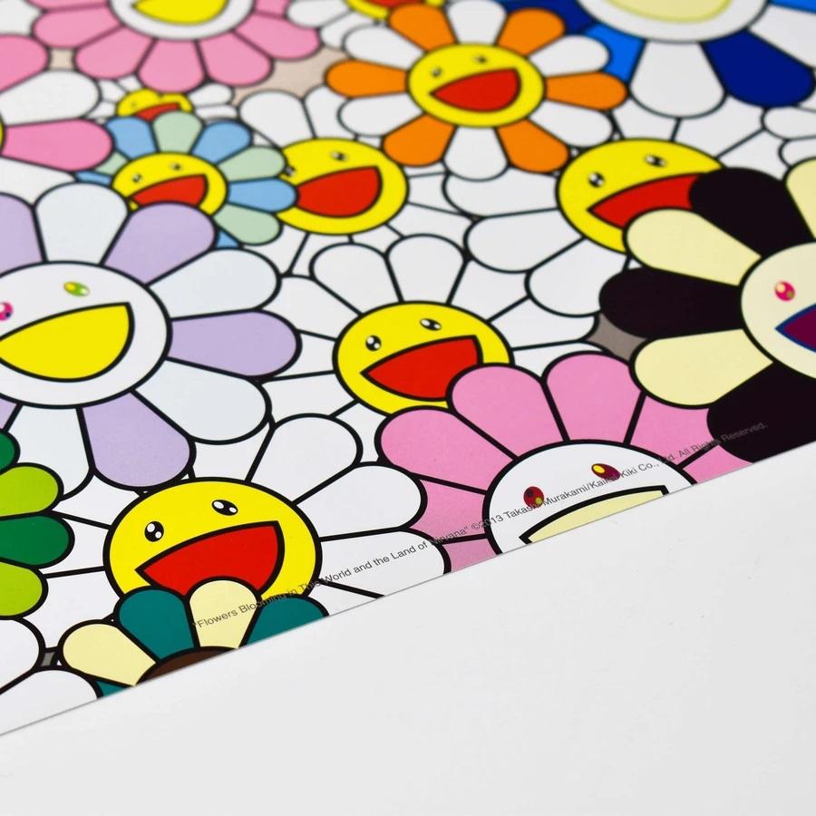 Flowers Blooming in this World and the Land of Nirvana (3) - Print by Takashi Murakami