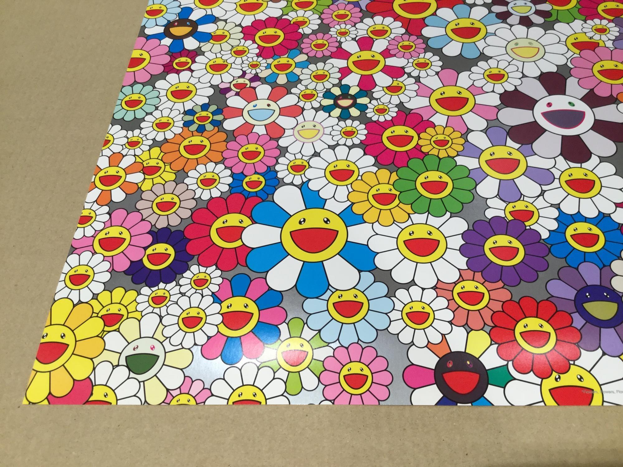 Flowers, Flowers, Flowers. Limited Edition signed and numbered by Murakami - Pop Art Print by Takashi Murakami
