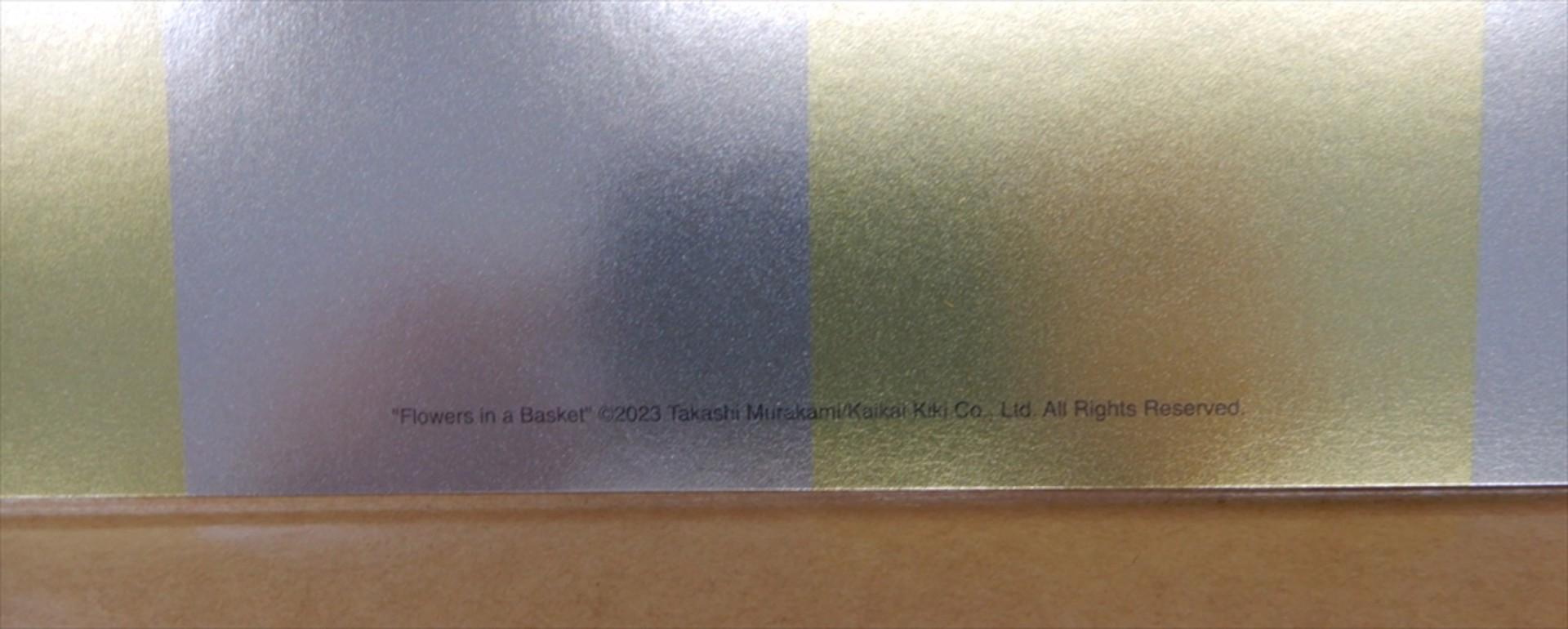 Fleurs dans un panier, édition limitée 2023 de Takashi Murakami, signée en vente 4
