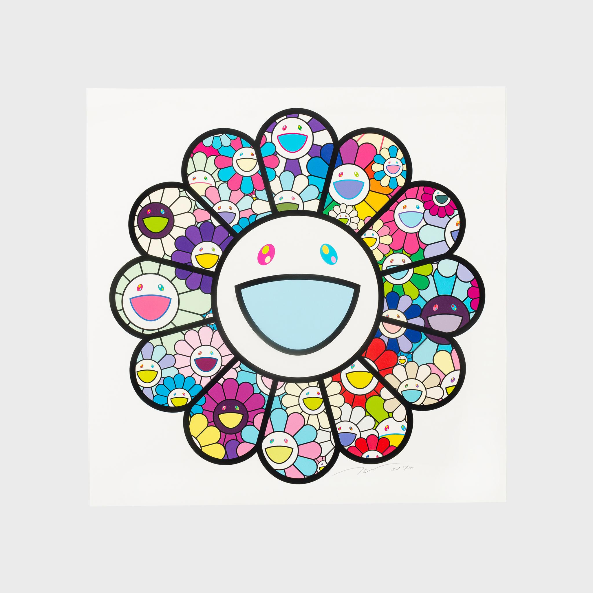Flowers in Pastel Colors' - Print by Takashi Murakami
