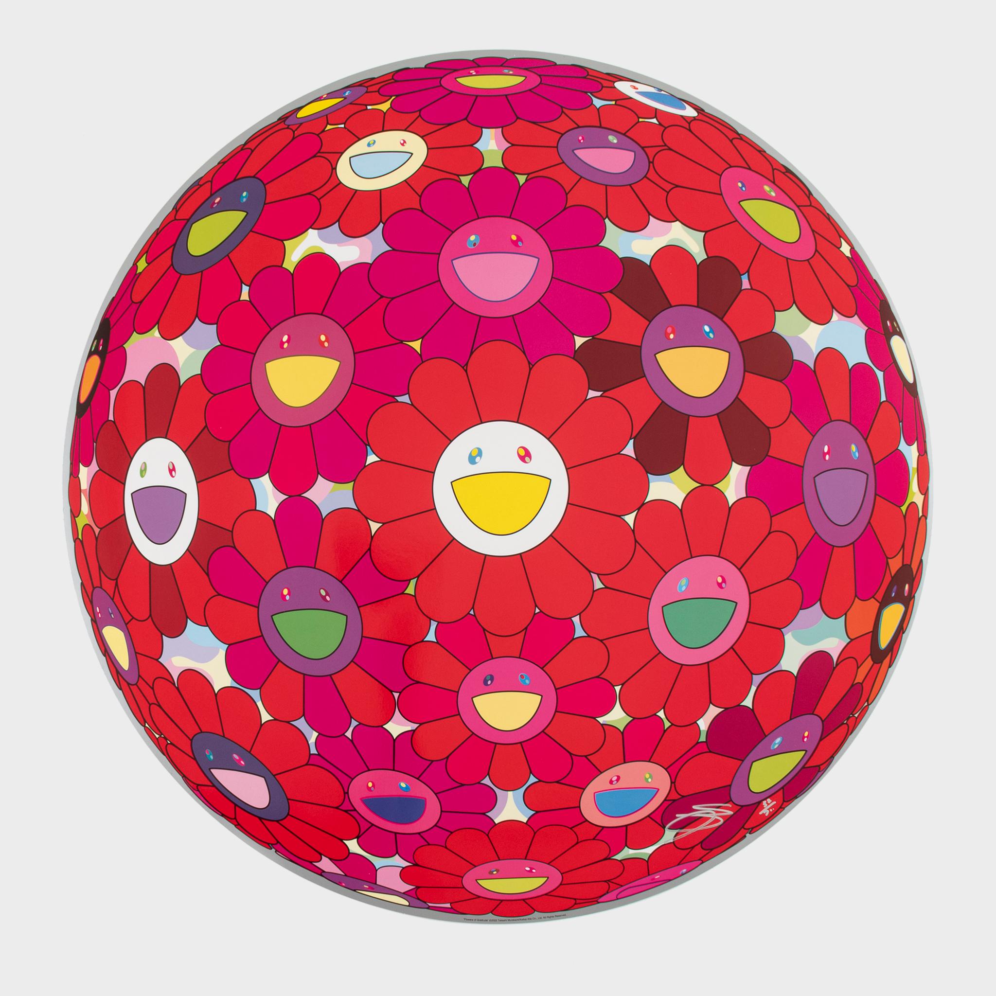 Landscape Print de Takashi Murakami - Flores de Gratitud