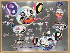 Hands clasped. Limited Edition (print) by Takashi Murakami signed, numbered
