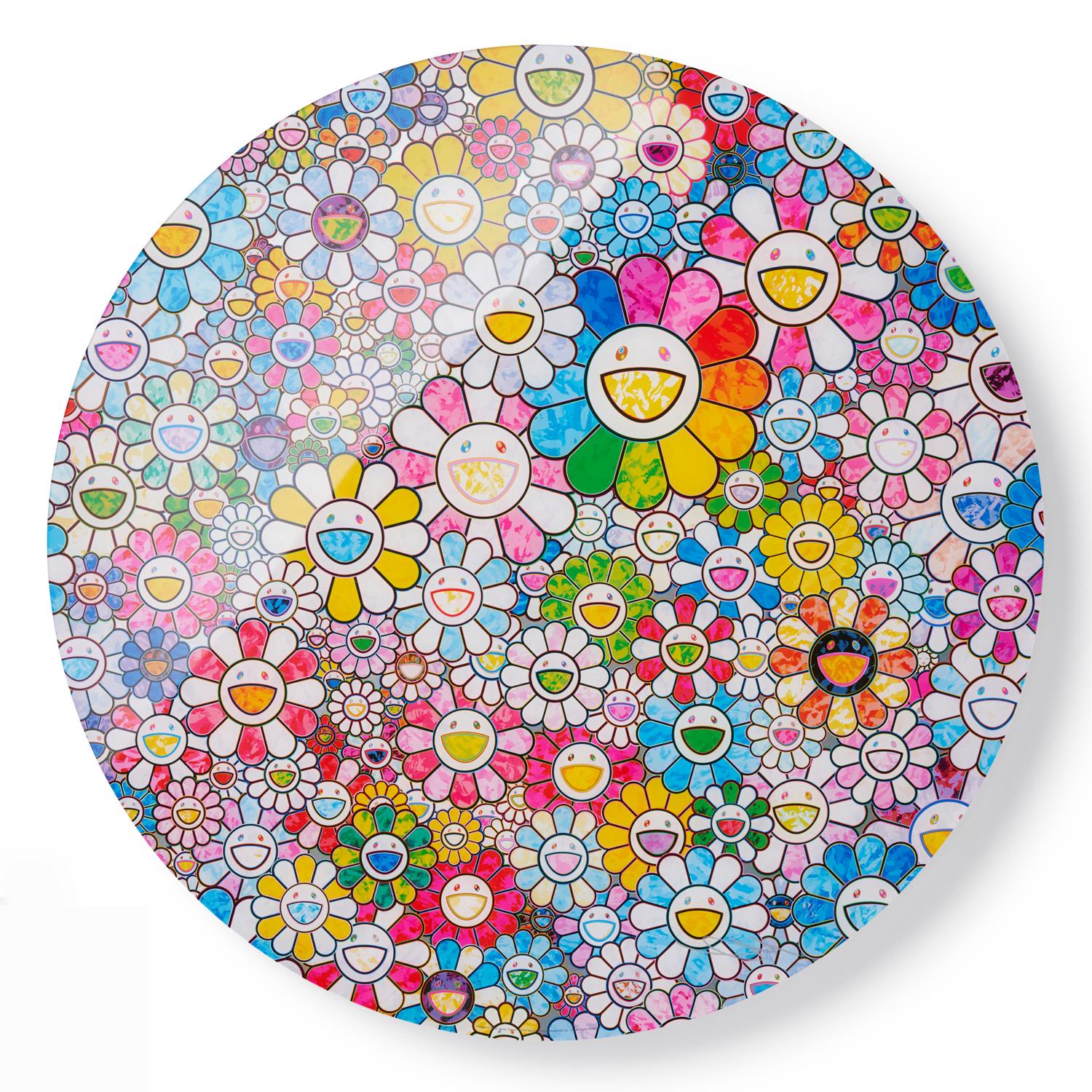 Takashi Murakami Figurative Print - Happy x A Trillion Times: Flower. 