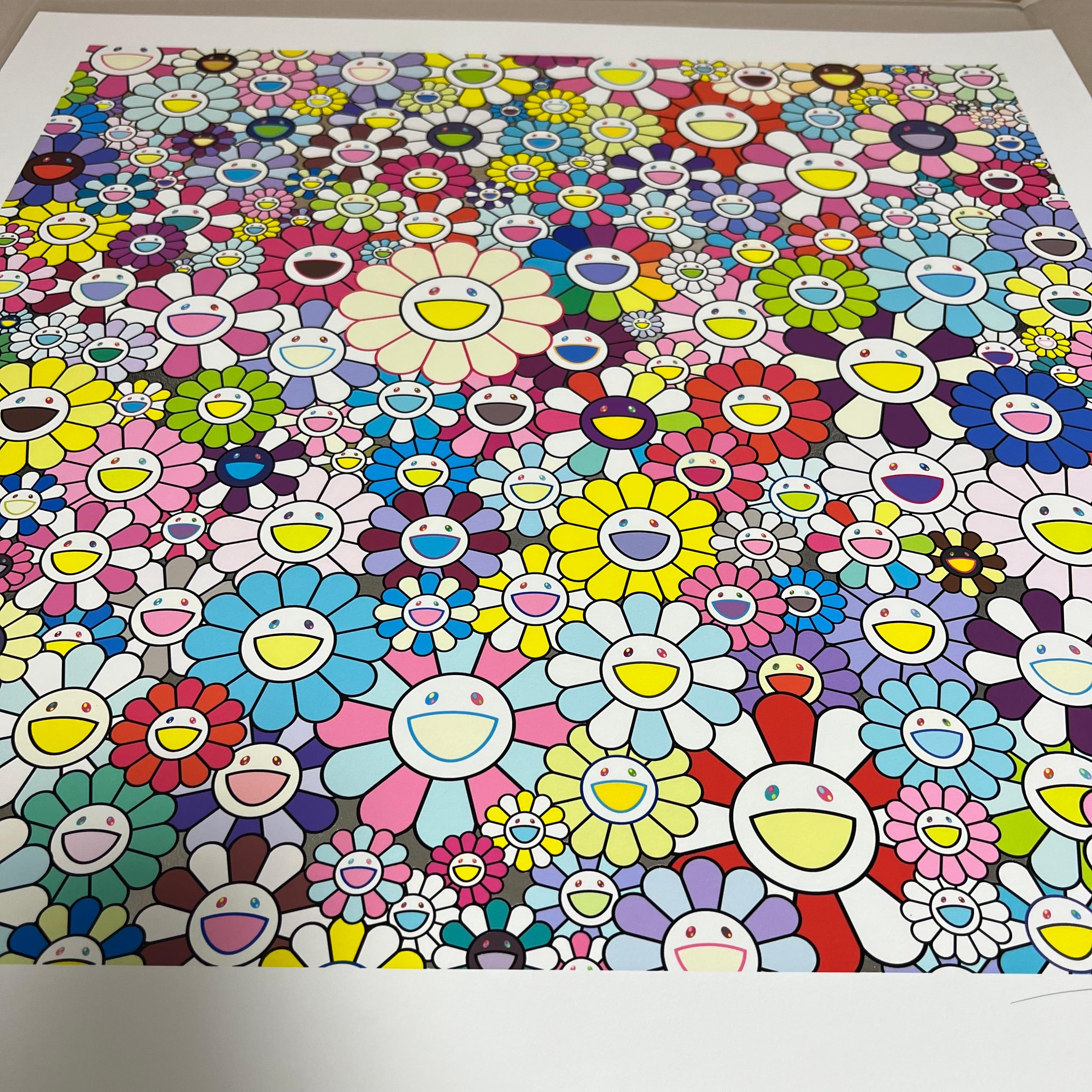 La Puerta del Cielo (Takashi Murakami, Serigrafía, Hoja de platino, Japón, Firmado, ) en venta 2