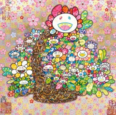 Homage to 'Basket of Flowers' by Song Dynasty Artist Li Song, 2024 by Murakami