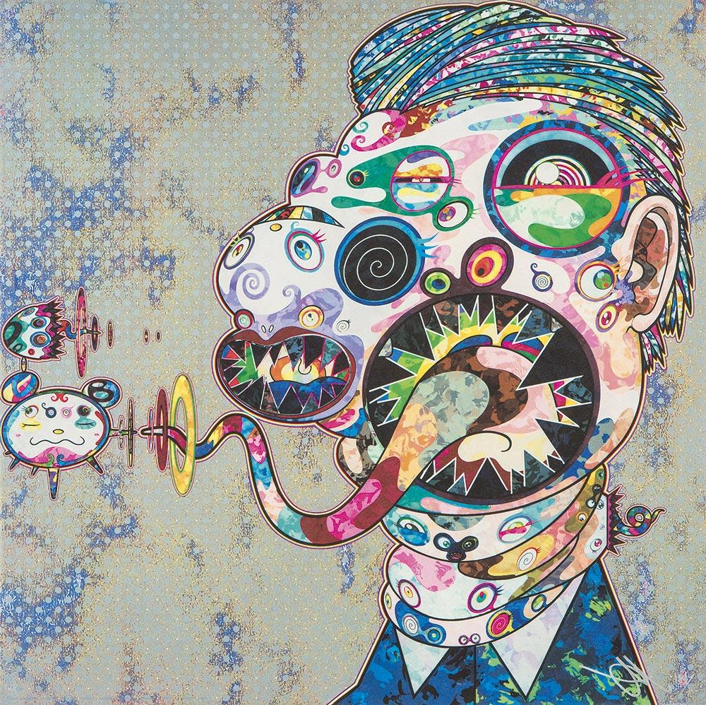 Homage to Francis Bacon. Limited Edition (2 prints) by Takashi Murakami, signed 1