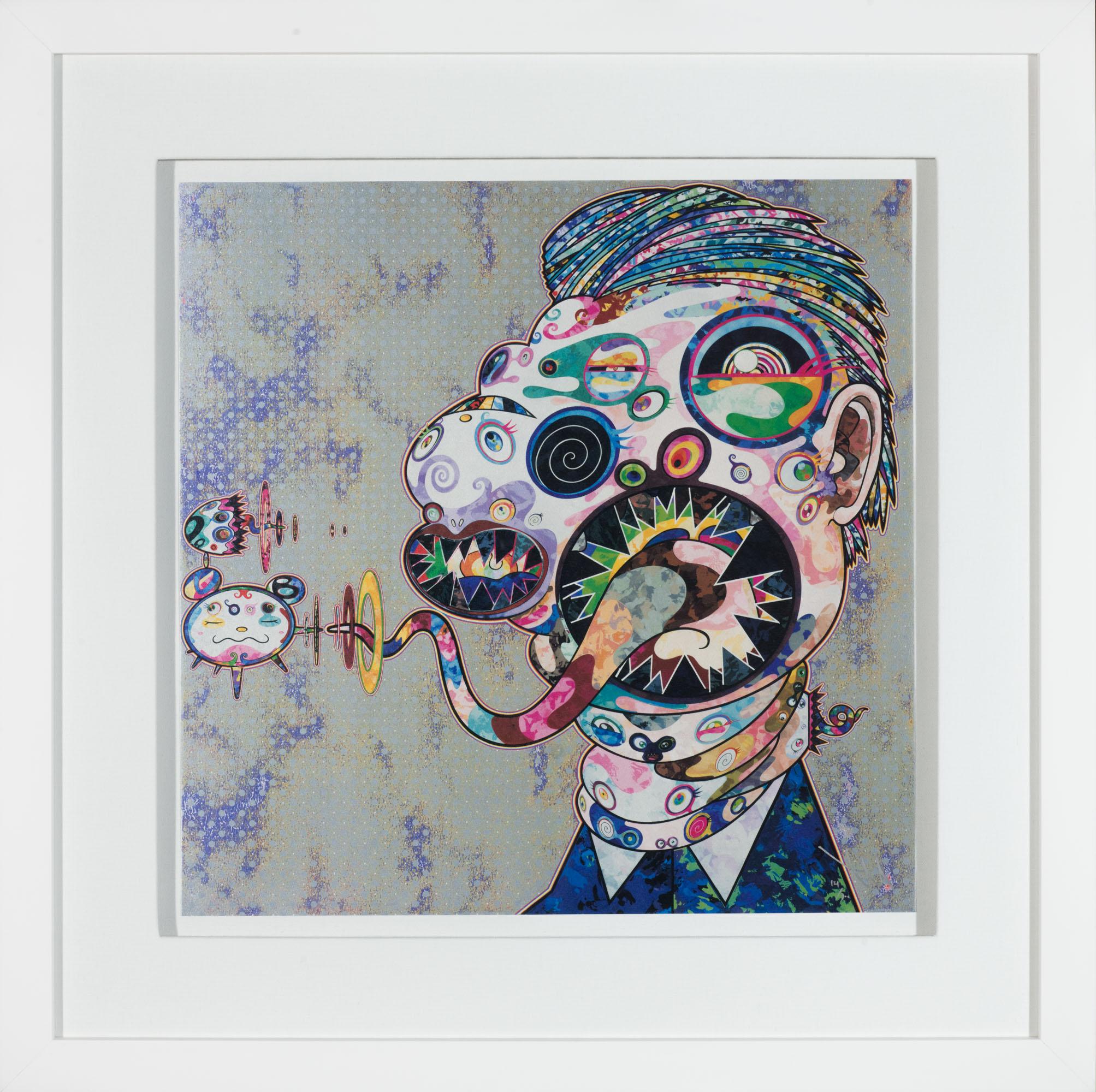 Homage to Francis Bacon (Study for Head of George Dyer, moire) 2