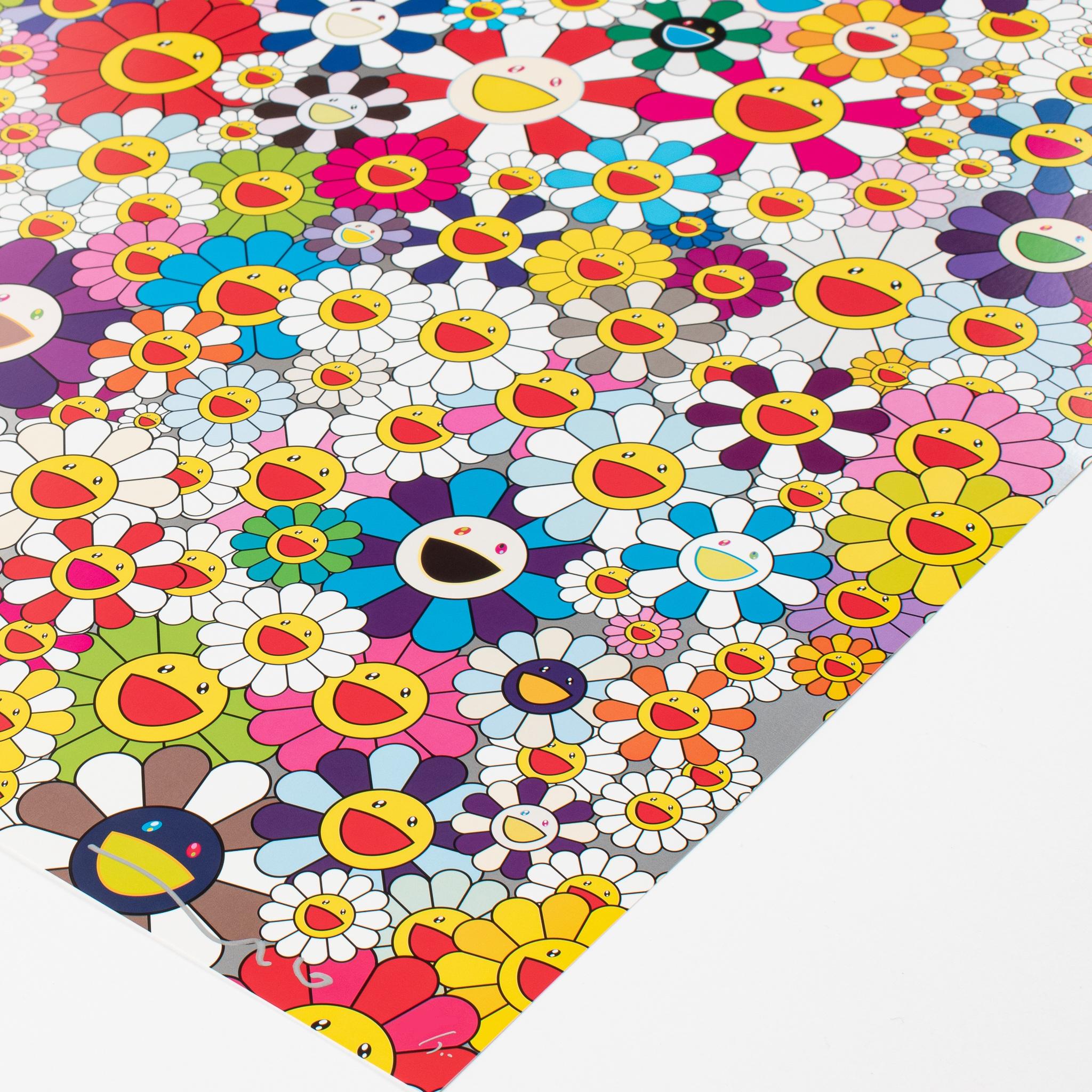 If I Could Reach That Field Of Flowers, I Would Die Happy - Print by Takashi Murakami