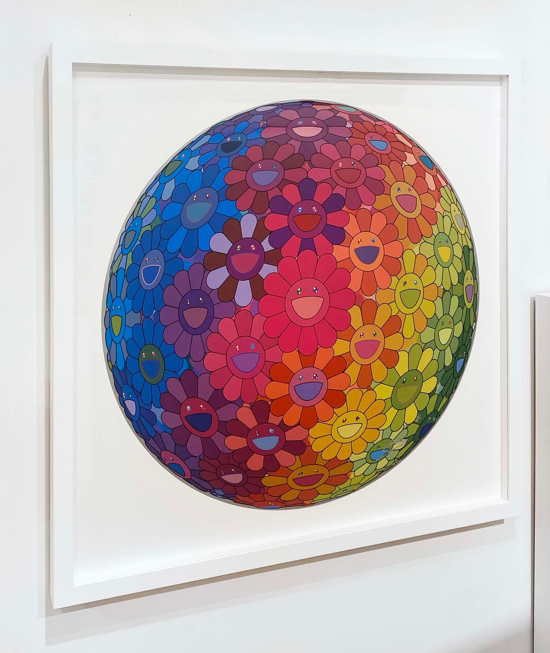 Artist:  Murakami, Takashi
Title:  Inside The Rainbow Heart
Date:  2022
Medium:  Offset Lithograph in colors on smooth wove paper
Unframed Dimensions:  28