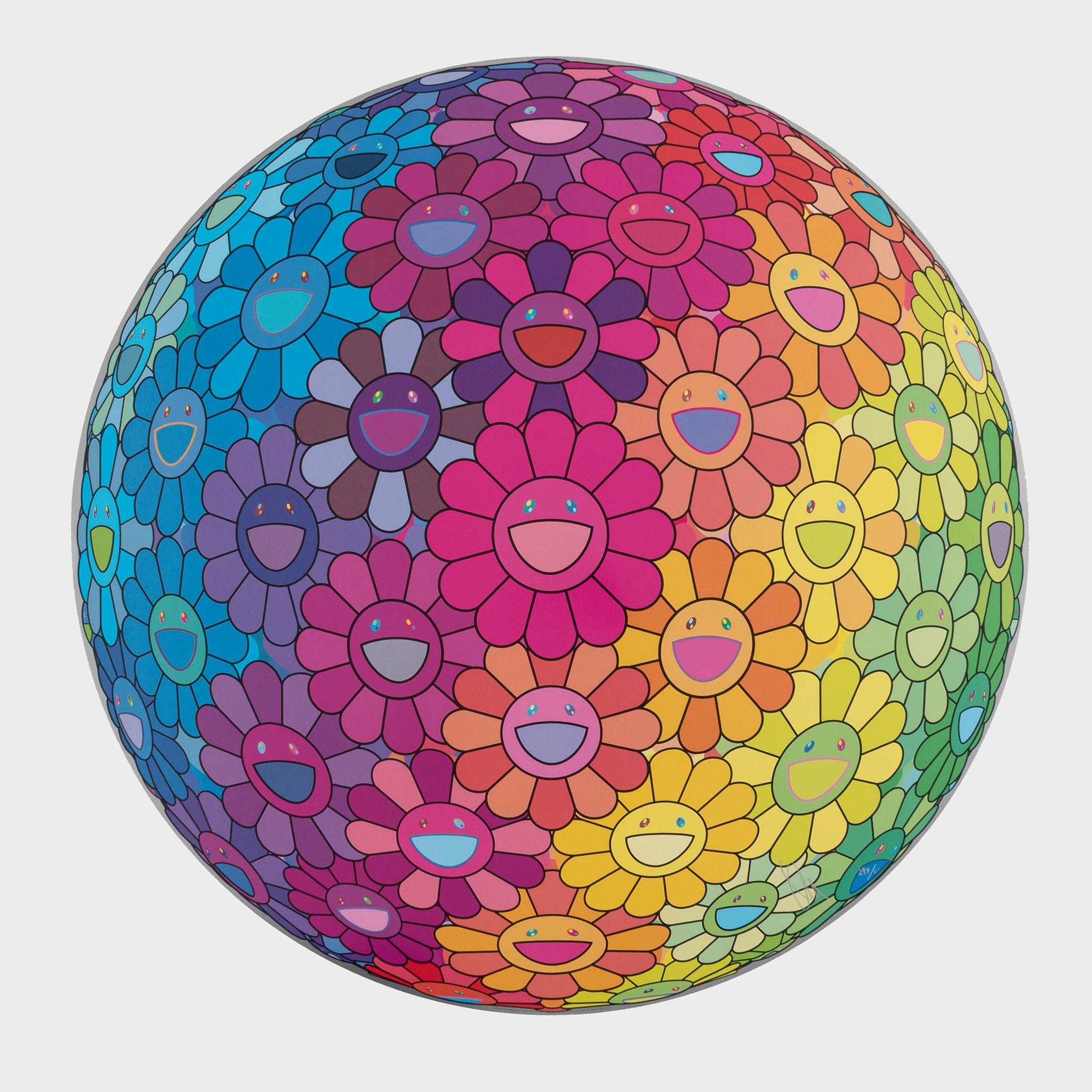 Takashi Murakami Landscape Print - Inside the Rainbow’s Heart