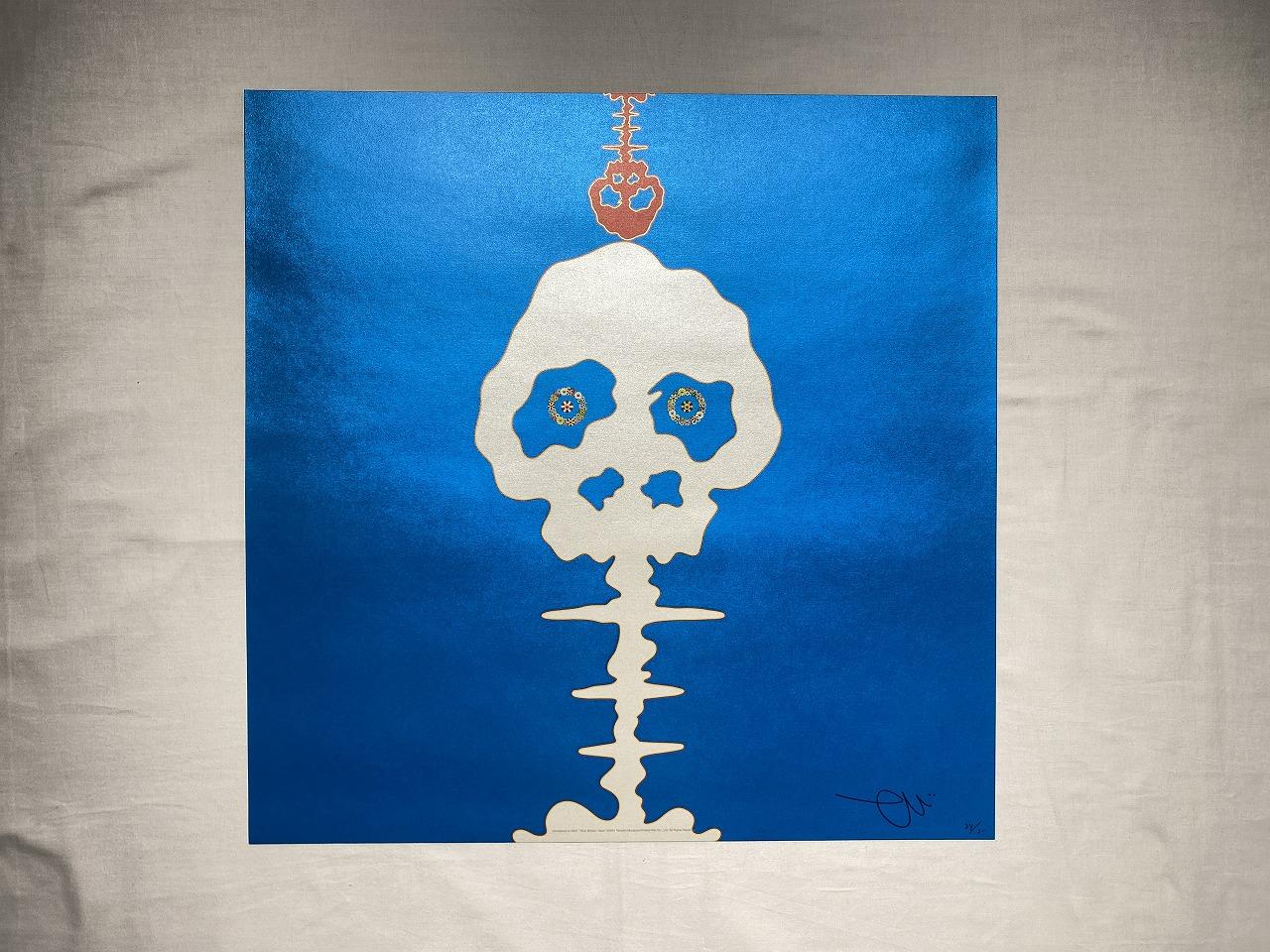 Introduit en 2001 Time Bokan - bleu. Impression en édition limitée signée Murakami - Print de Takashi Murakami