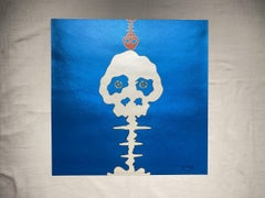 Introduced in 2001 Time Bokan - blue. Limited Edition print by Murakami signed