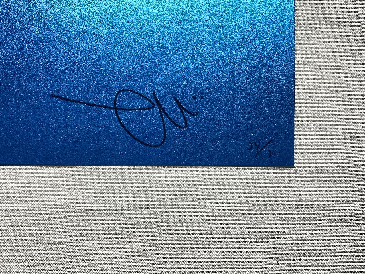 Introduit en 2001 Time Bokan - bleu. Impression en édition limitée signée Murakami - Pop Art Print par Takashi Murakami