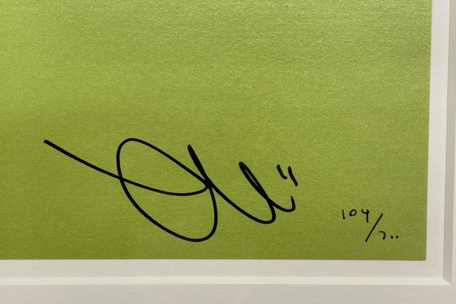 Introduced in 2006 Time Bokan Green. Limited Edition (print) by Murakami signed - Pop Art Print by Takashi Murakami
