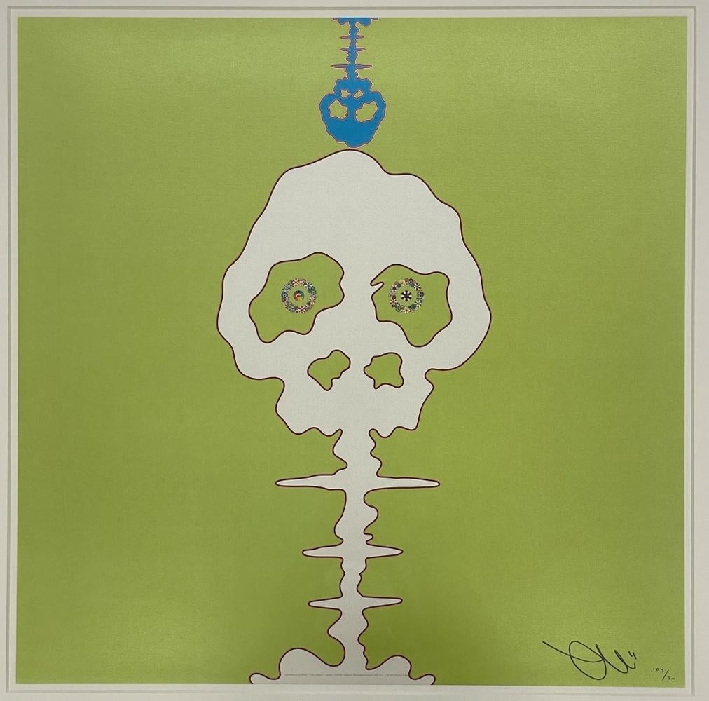 Introduced in 2006 Time Bokan Green. Limited Edition (print) by Murakami signed - Yellow Figurative Print by Takashi Murakami