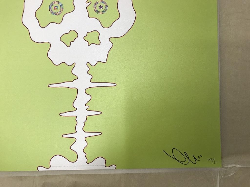 Introduced in 2006 Time Bokan Green. Limited Edition (print) by Murakami signed 2