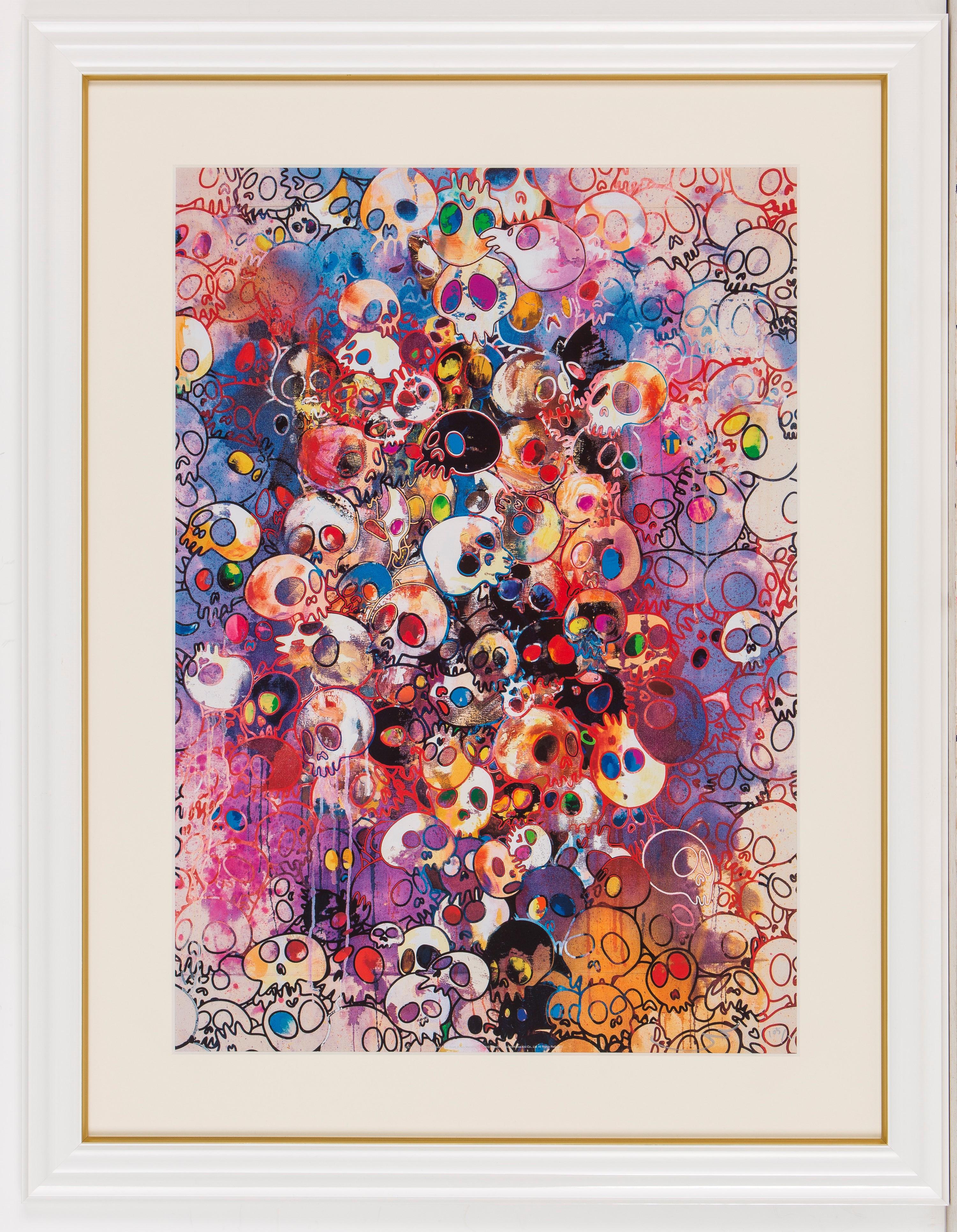 Takashi Murakami, Pastel colored flowers (2022), Available for Sale