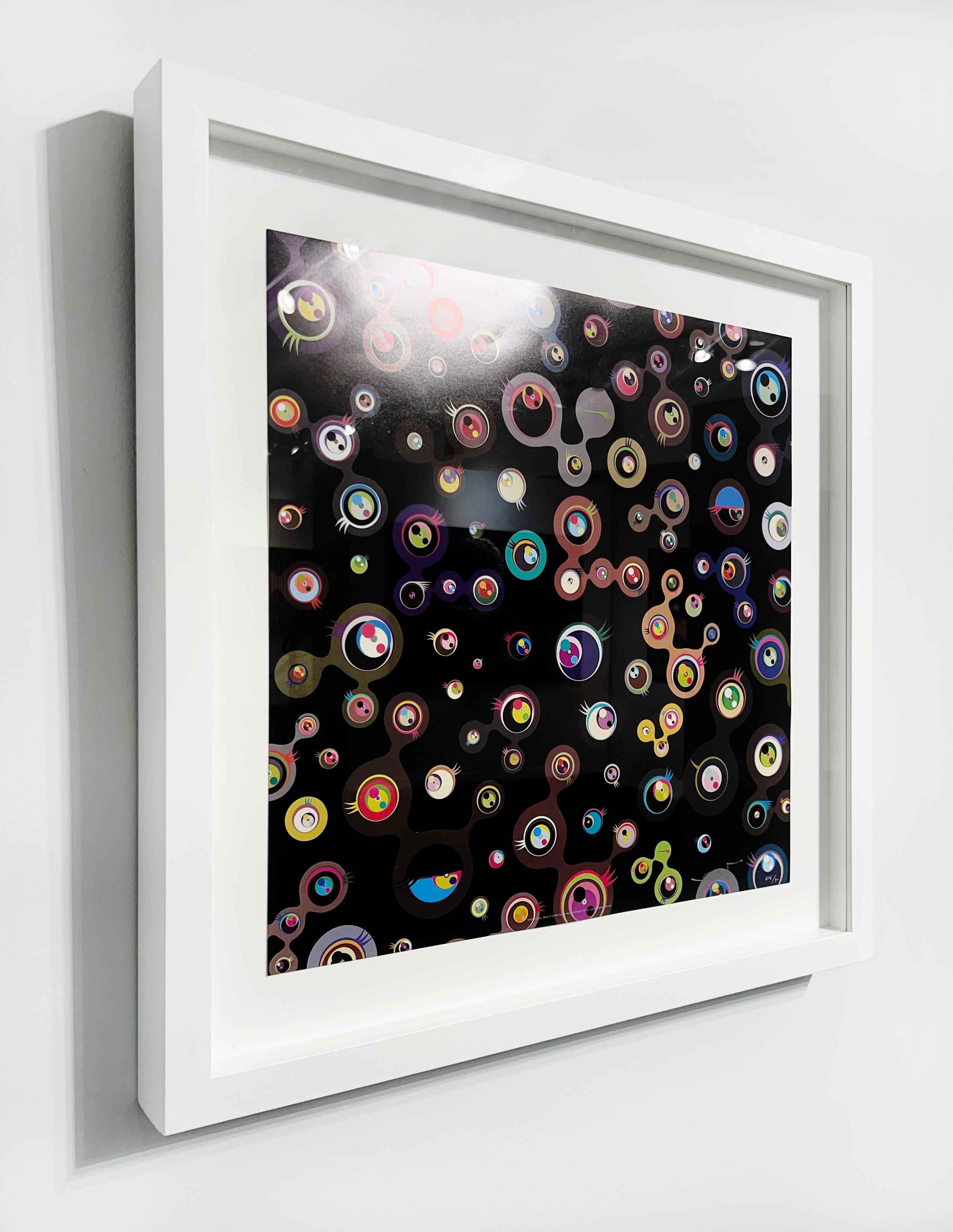 Artist:  Murakami, Takashi
Title:  Jellyfish eyes - Black 5
Date:  2004
Medium:  Offset lithograph in colors on smooth wove paper
Unframed Dimensions:  19.5