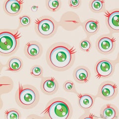 Jellyfish Eyes Cream, 2001 Limited Edition by Takashi Murakami, signed