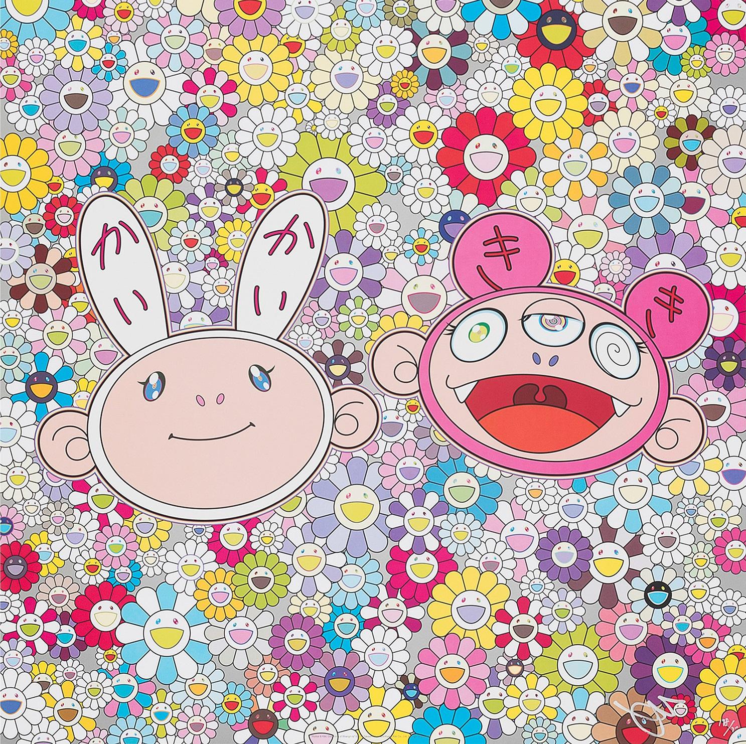 Takashi Murakami Figurative Print - Kaikai & Kiki: Dreaming of Shangri-la Limited Edition (print) by Murakami signed