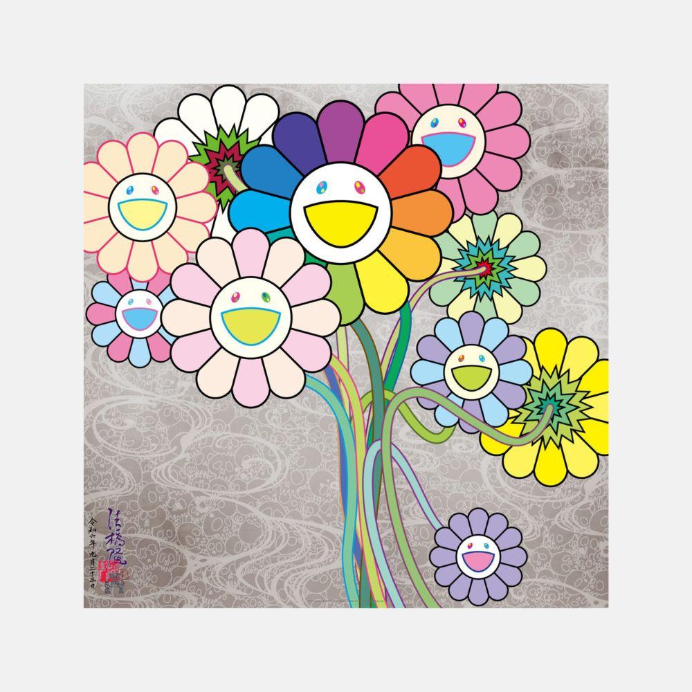 Abstract Print Takashi Murakami - Kōrin et Warhol