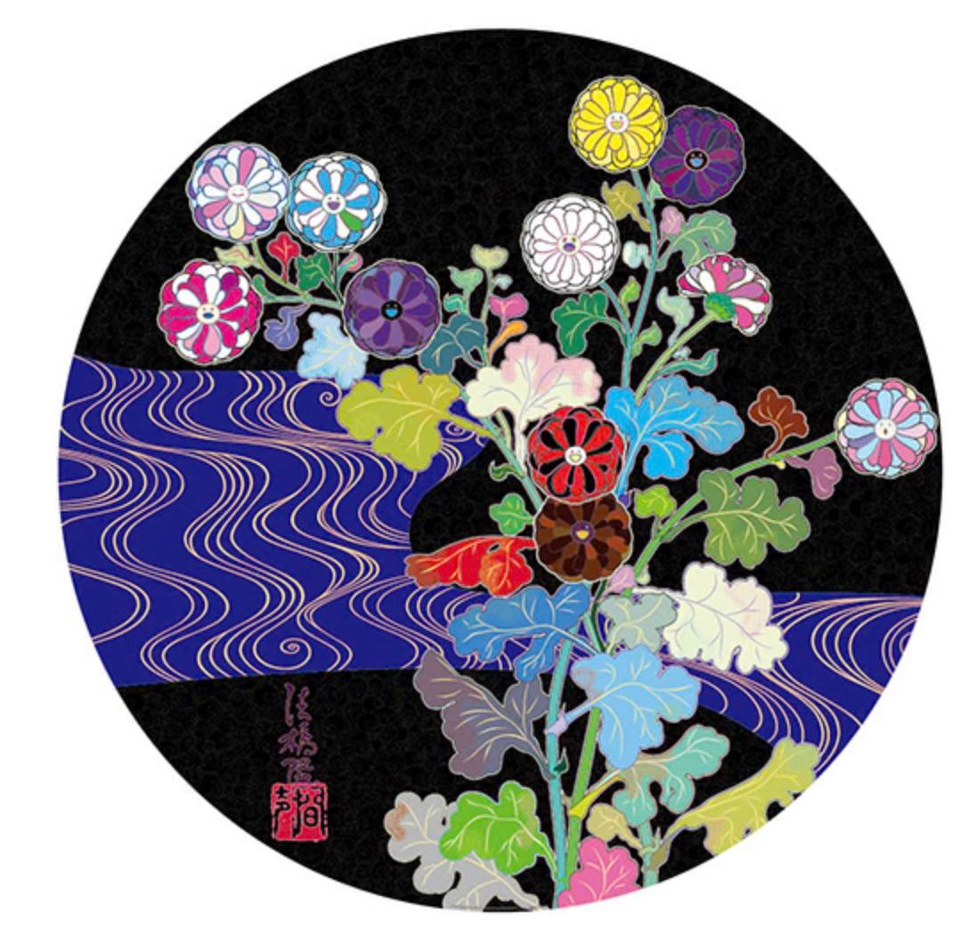 Korin: Azure River – Print von Takashi Murakami