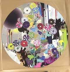 Korin's Flowers and Abstract Imagery, 2023-2024 Offset Print by Murakami, signed