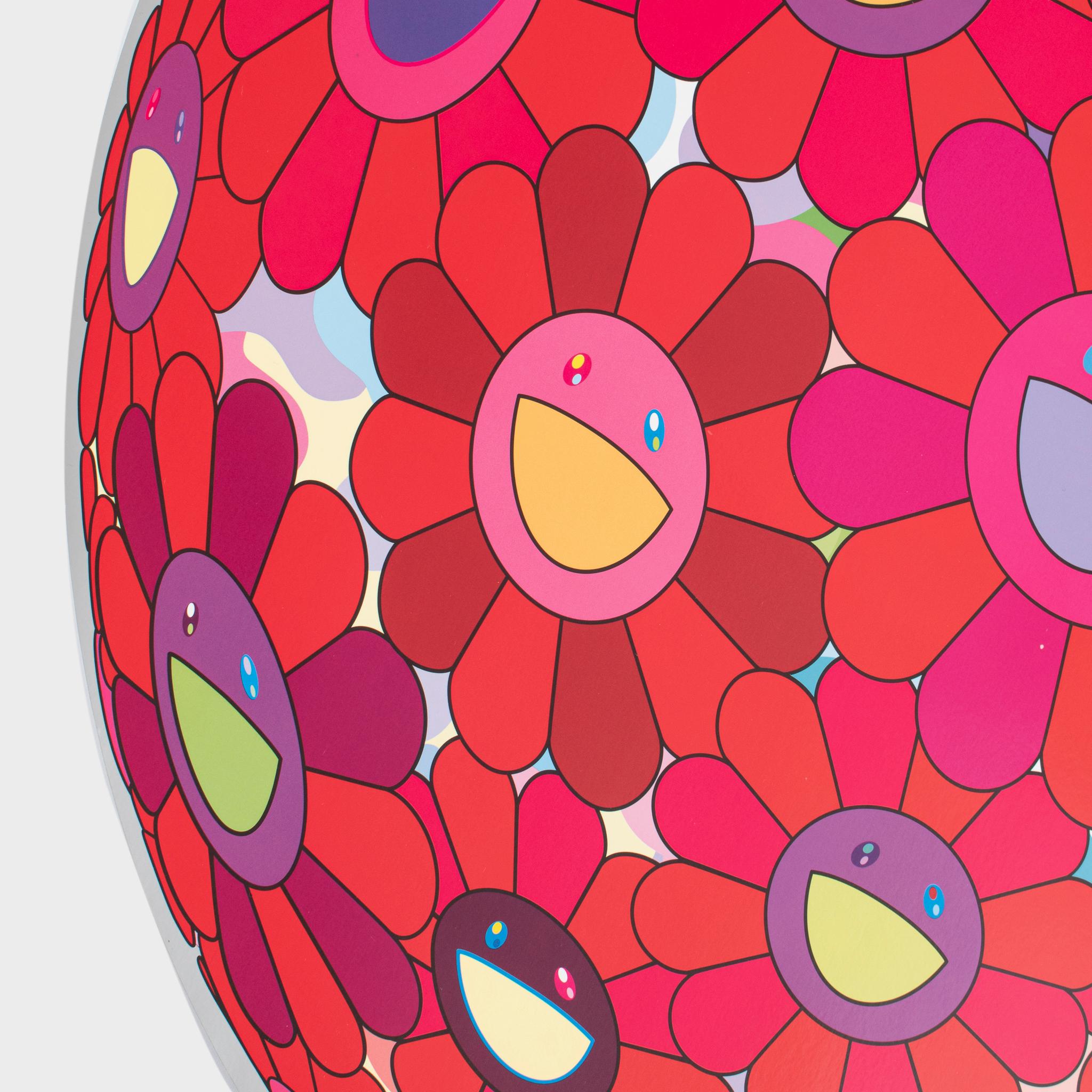 Dediquemos nuestros corazones - Landscape Print Rosa de Takashi Murakami