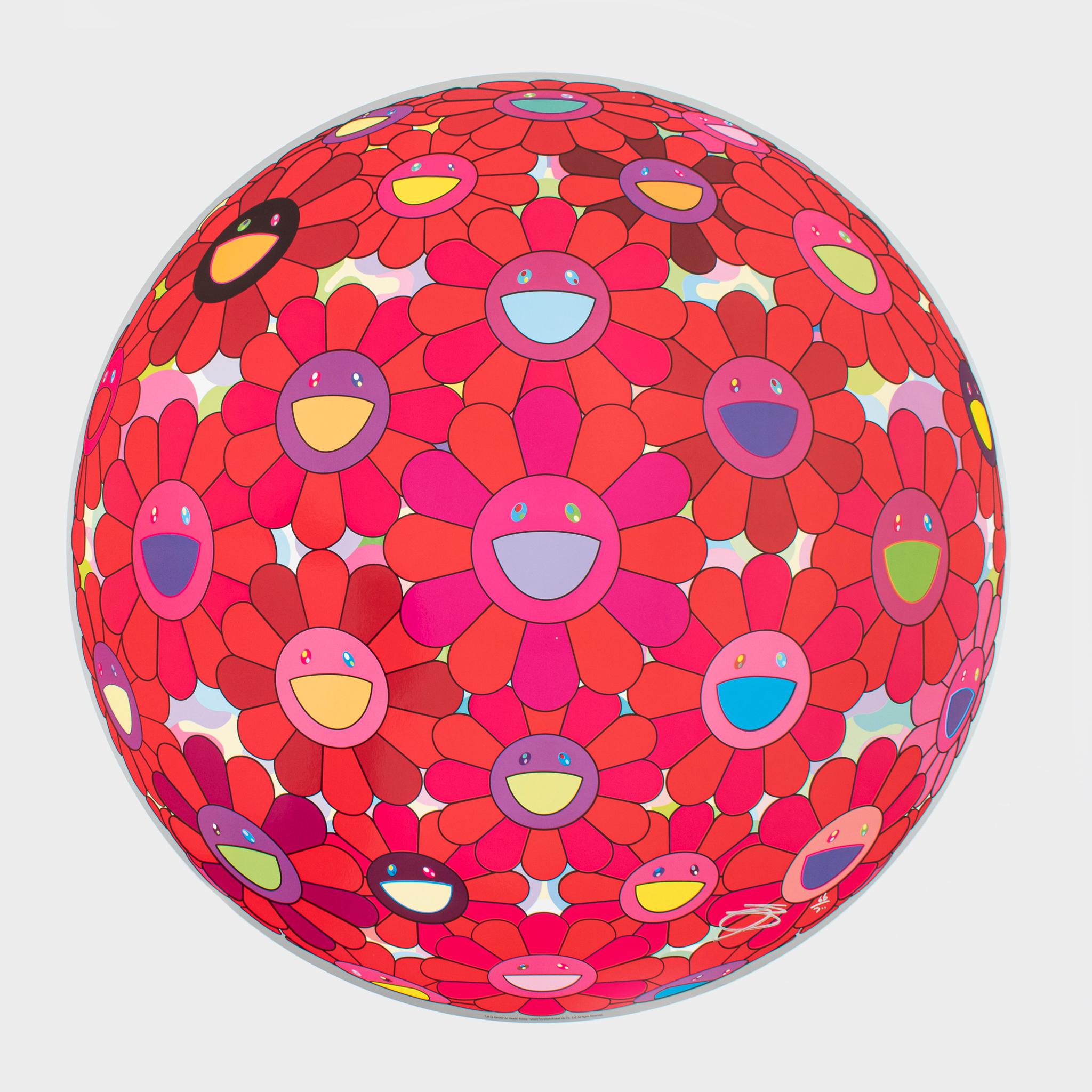 Landscape Print de Takashi Murakami - Dediquemos nuestros corazones