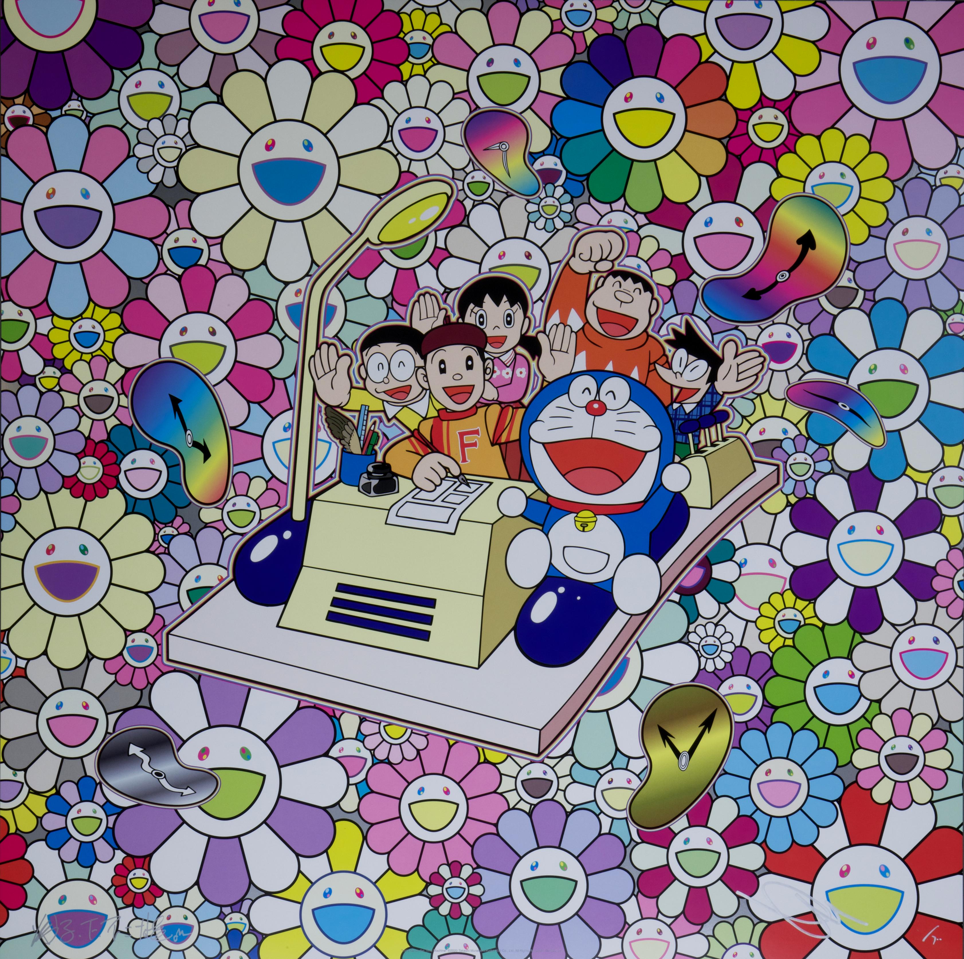 Let's Go on the Time Machine - Print by Takashi Murakami