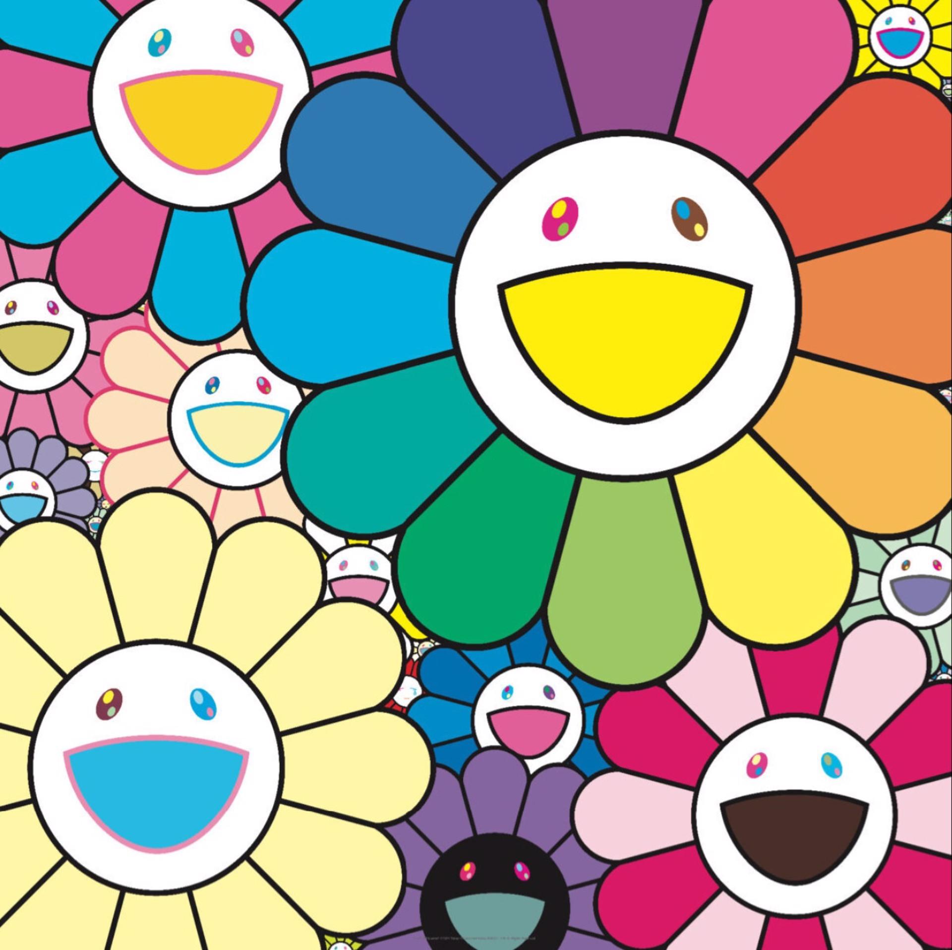 Lots of Flowers, 2024 impression offset de Takashi Murakami signée et numérotée.