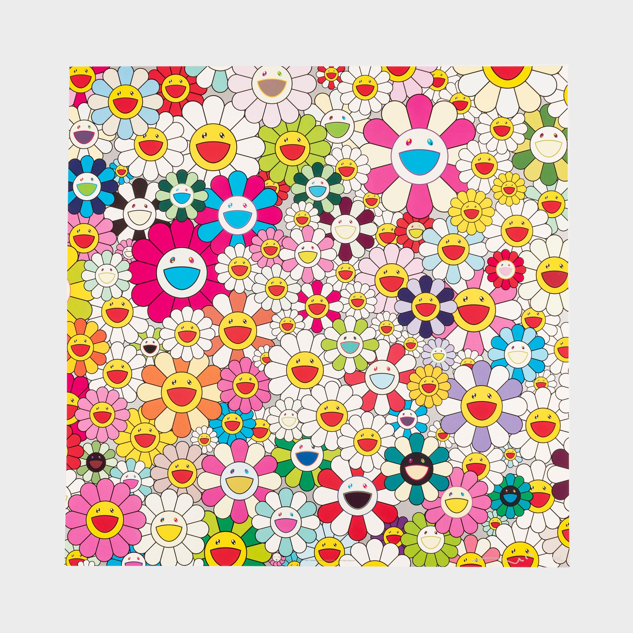 Maiden in The Yellow Straw Hat - Print by Takashi Murakami