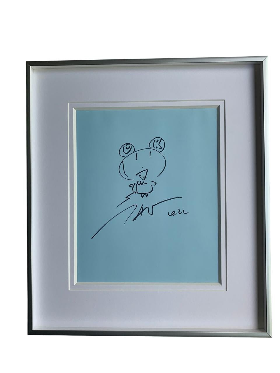 Mr DOB

By Takashi Murakami

Takashi Murakami is a Japanese contemporary artist renowned for his vibrant and
whimsical creations that blend traditional Japanese art with popular culture. Often
associated with the Superflat movement, Murakami's work