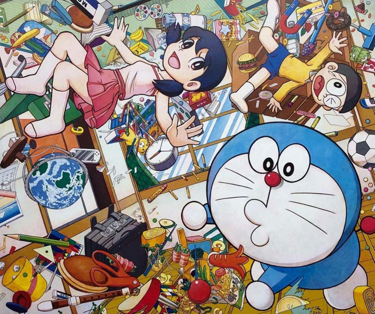 Takashi Murakami Figurative Print - Mr. Gravity Adjuster Doraemon