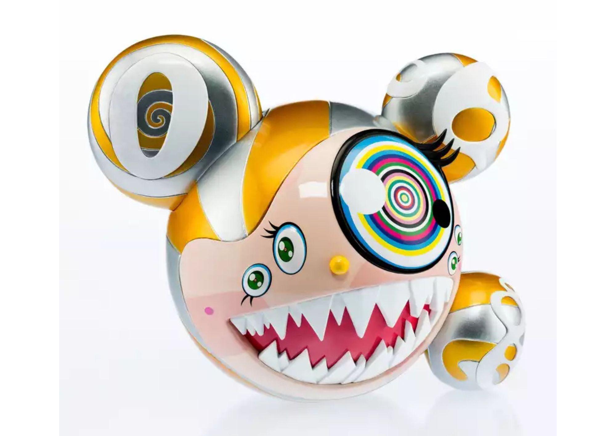 Figura di Mr.DOB di BAIT × SWITCH Collectibles Edizione Oro - Sculpture Street Art di Takashi Murakami