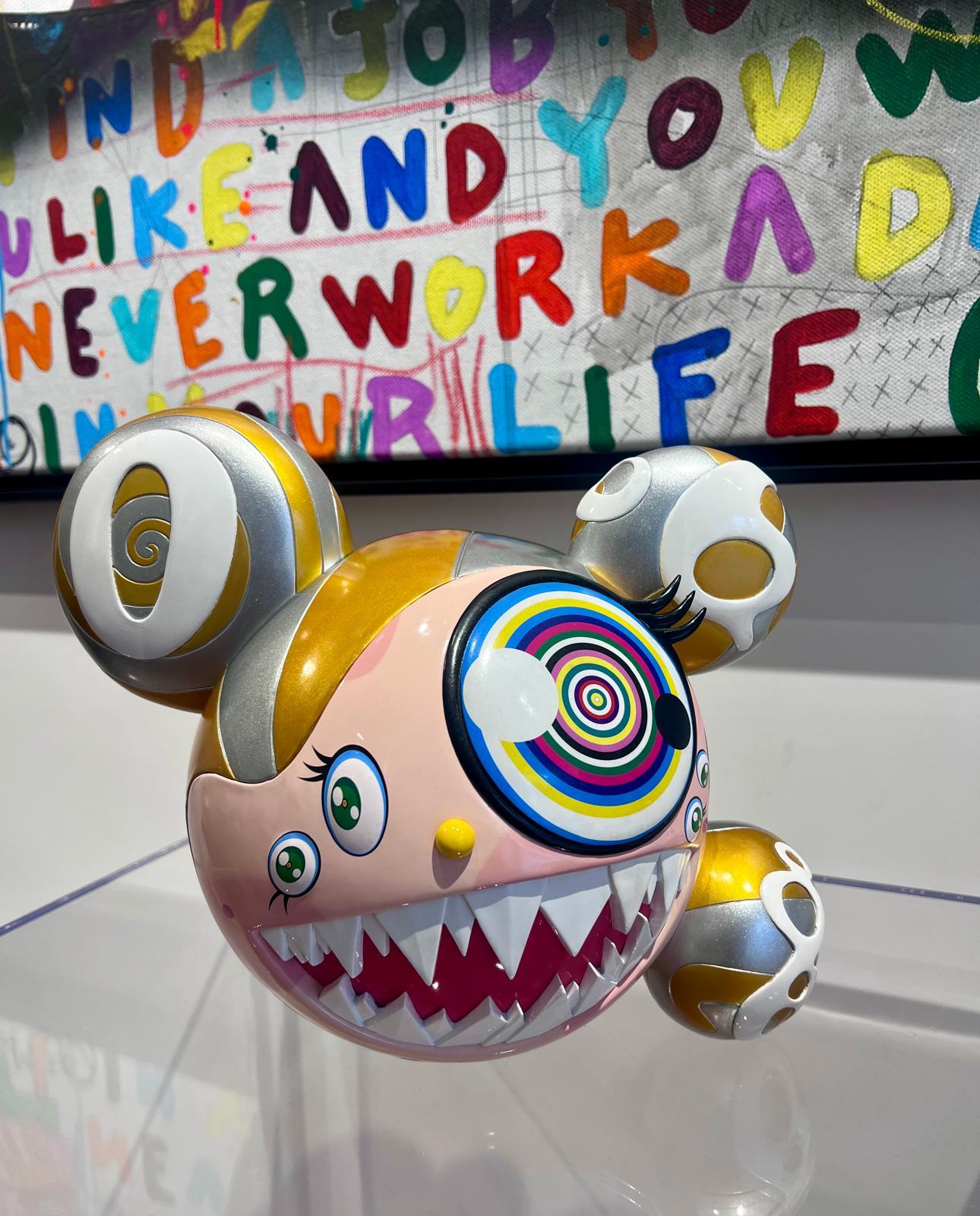 Figura di Mr.DOB di BAIT × SWITCH Collectibles Edizione Oro - Figurative Sculpture Grigio di Takashi Murakami