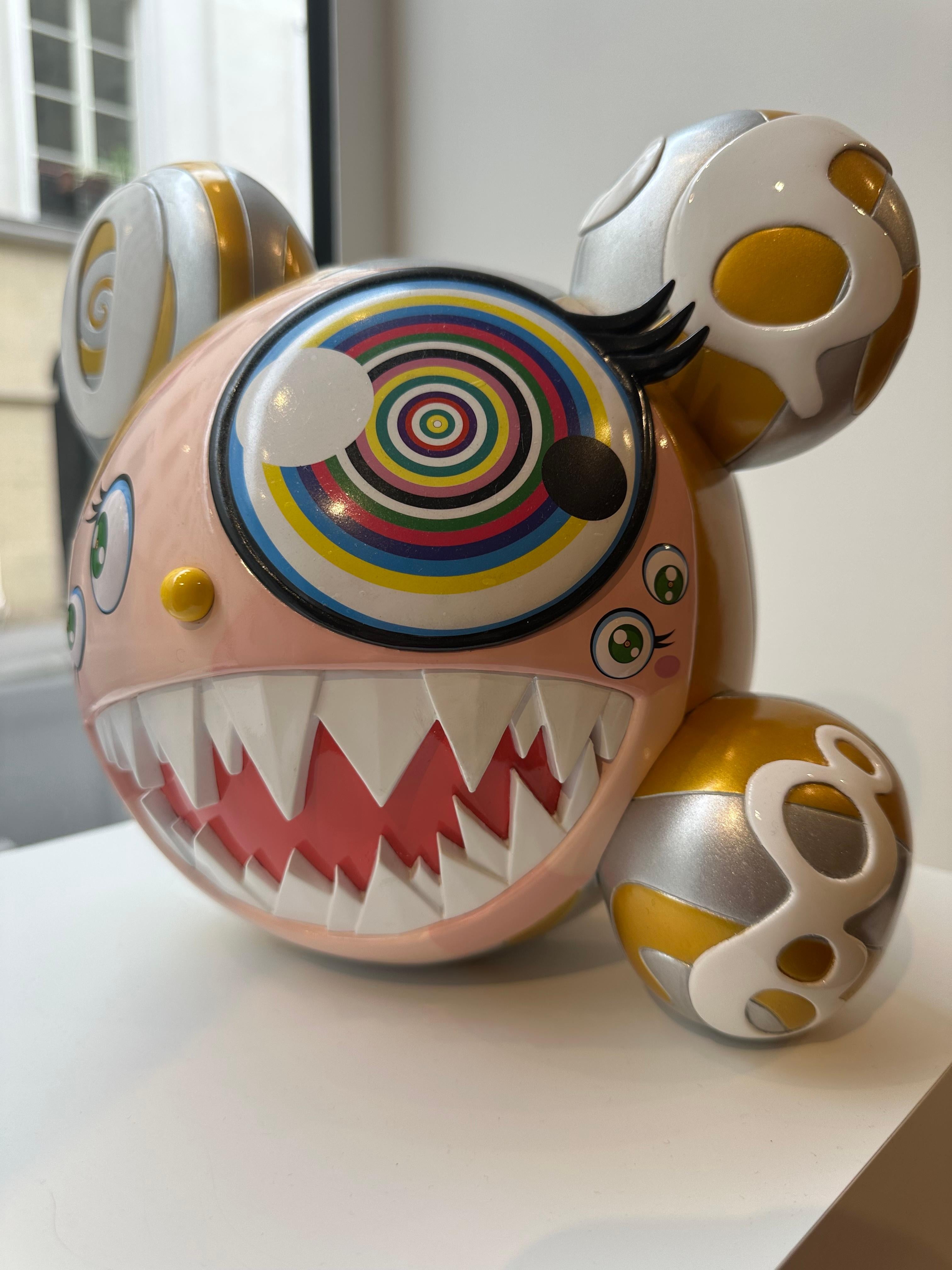 Takashi Murakami × ComplexCon Mr.DOB Figure by BAIT × SWITCH Collectibles (Gold Edition), 
2016-2017.
Painted cast vinyl, cast resin polychrome sculpture
10 4/5 × 9 3/10 in  27.4 × 23.5 cm
Edition of 250, signed by the artist and dated, in its