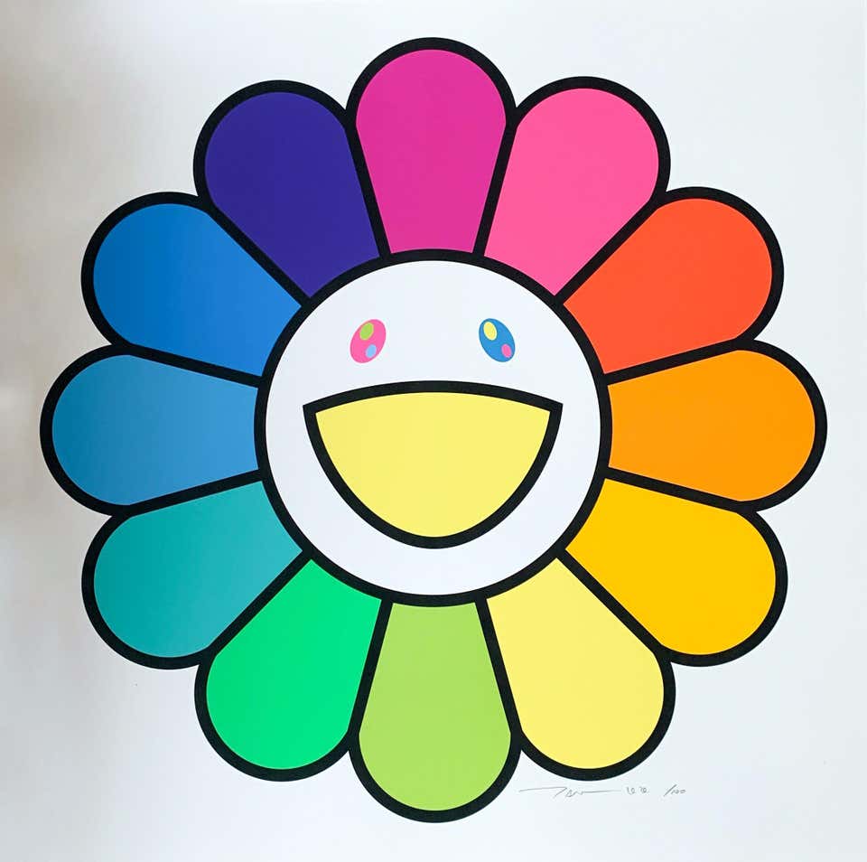 Murakami Ripple Color Takashi Murakami - Flower Parent and Child (Framed) (Japan pop art ...
