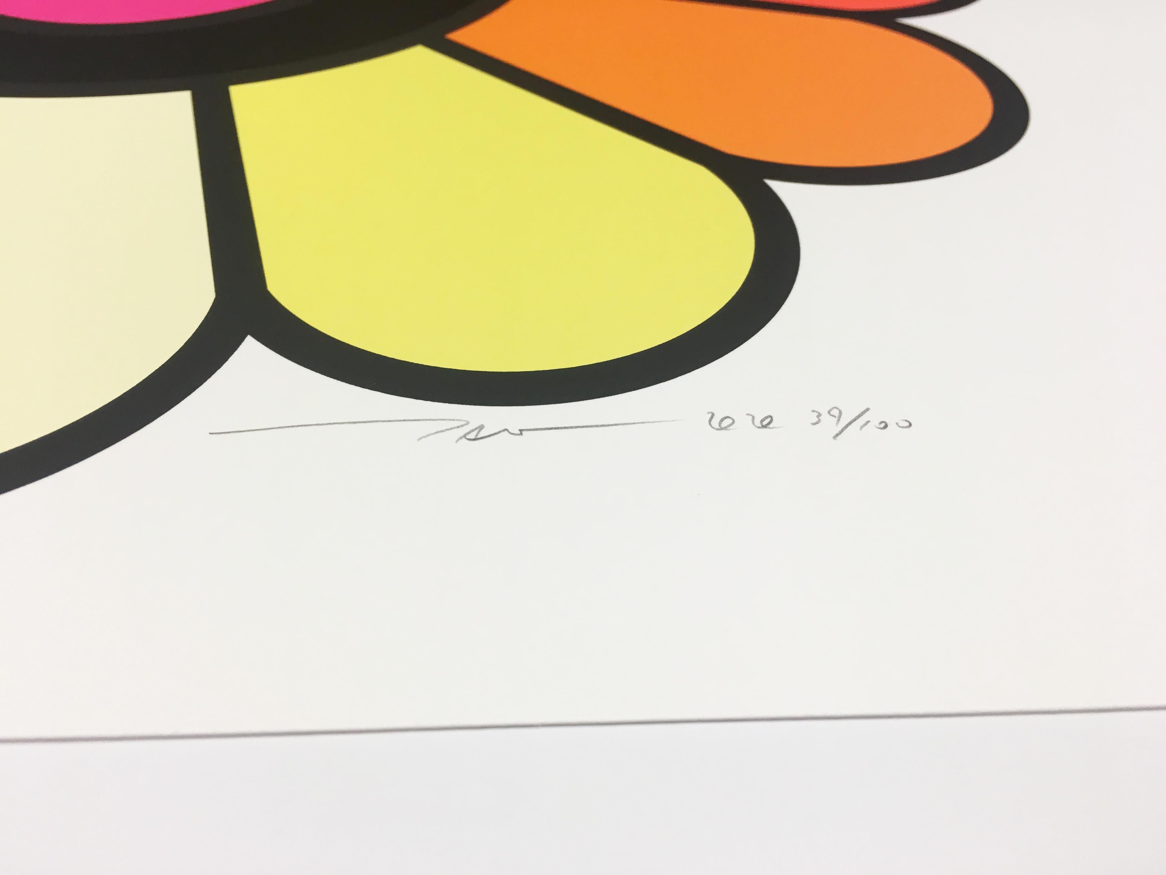 Doble Cara Multicolor: Negro - Print Contemporáneo de Takashi Murakami