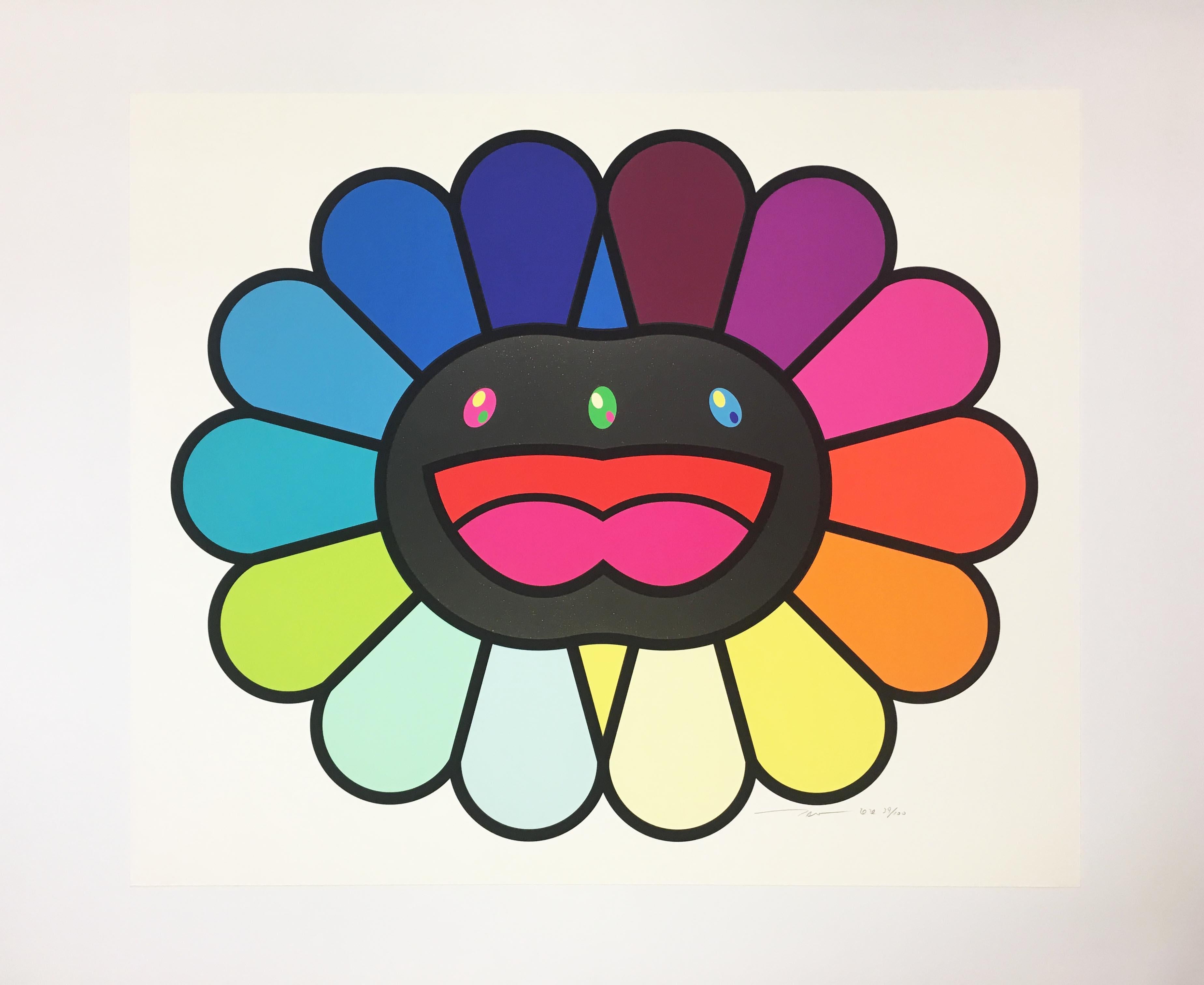 Takashi Murakami Print - Multicolor Double Face: Black