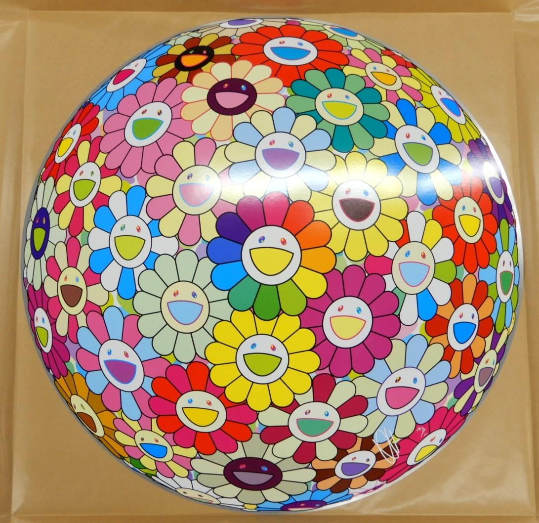 Multiverse, Flowers. Limited Edition (print) by Murakami signed and numbered. – Print von Takashi Murakami